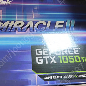 이엠텍 지포스 GTX 1050 Ti MIRACLE II D5 4GB 미개봉 새제품 12만원