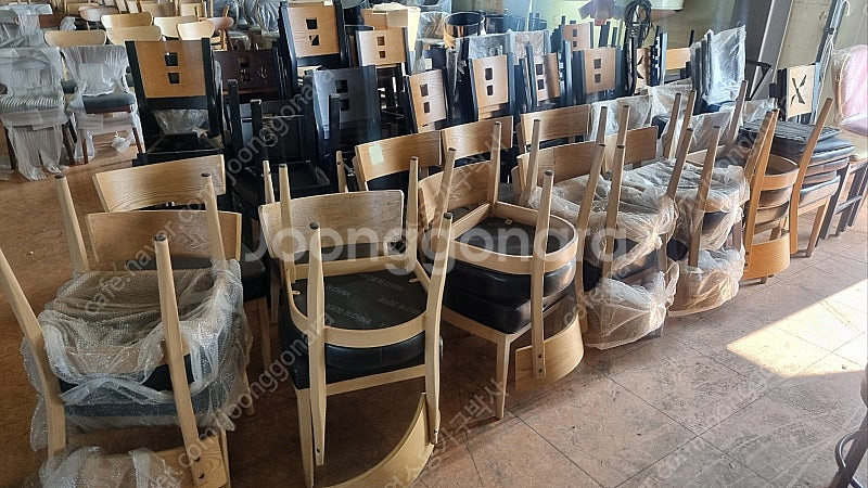 중고나무의자 업소용의자 식탁의자 철재의자 7000원 부...--1