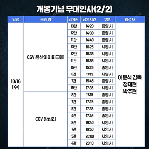 NCT정재현 6시간 후 너는 죽는다 용산 통로 2연석 정가양도