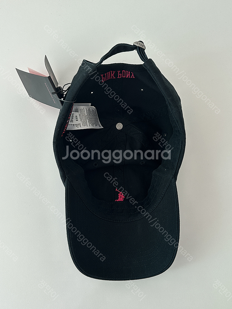 (새상품) 폴로 핑크포니 볼캡 블랙--1