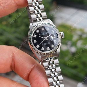 [정품] 롤렉스 여성용 데이저스트 블랙 10P 다이아몬드 (Rolex Datejust Black 10P Diamond Women's)