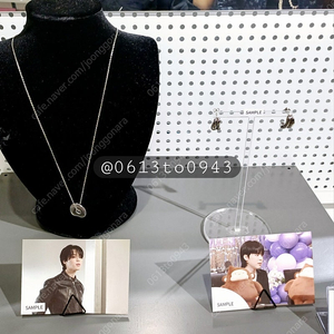 BTS 방탄 지민 전시회목걸이귀걸이JIMIN NECKLACE EARRING