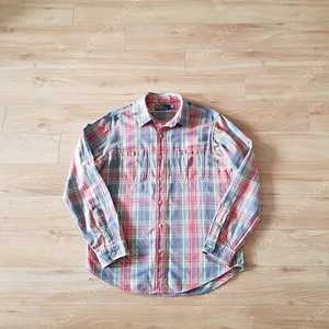 폴로 랄프로렌 polo. workwear vintage check shirt. 워크웨어 투포켓 빈티지 체크남방. L 105사이즈.