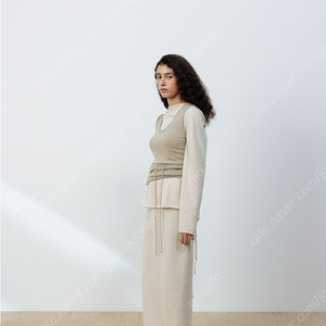 le17septembre 베이직 맥시 스커트 BASIC MAXI SKIRT [BEIGE] 36 르917 le917