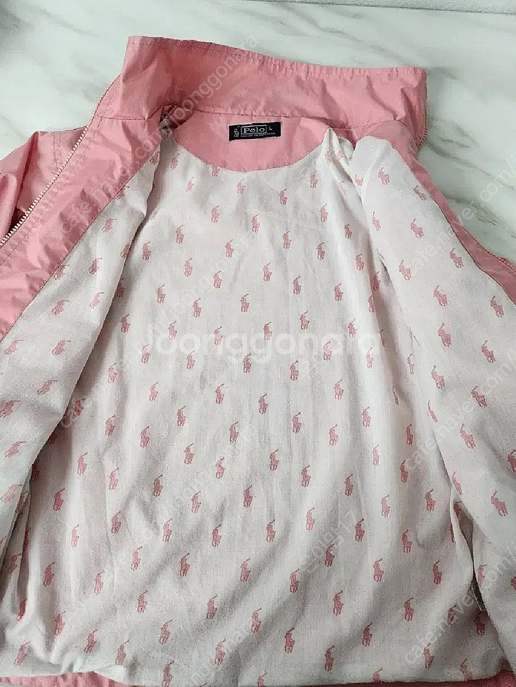 폴로 연핑크 바람막이(L)--4