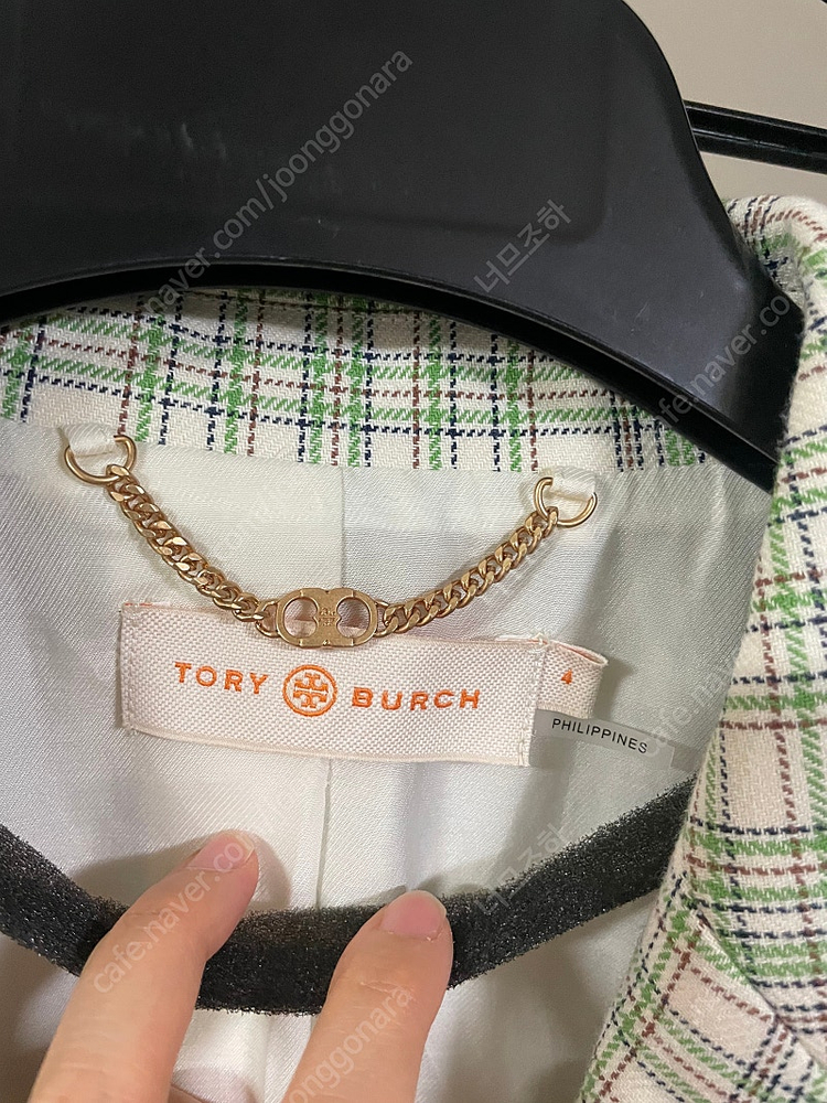 토리버치 체크 자켓(새상품)--1