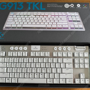 로지텍 G913 TKL 화이트 택타일 갈축 새상품 팝니다.