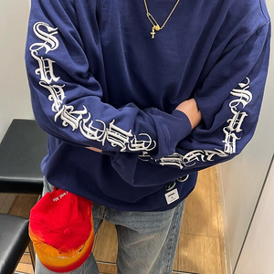 좌쓰 Supreme Old English L/S Top 슈프림 올드 잉글리시 롱슬리브 탑 티셔츠 / 네이비 블랙 화이트