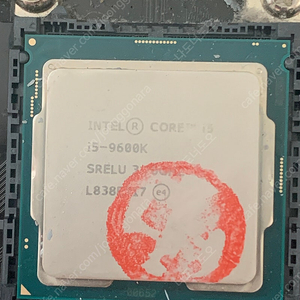 i5 9600k cpu단품 팝니다