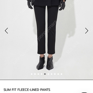 씨에씨 slim fit fleece-lined pant