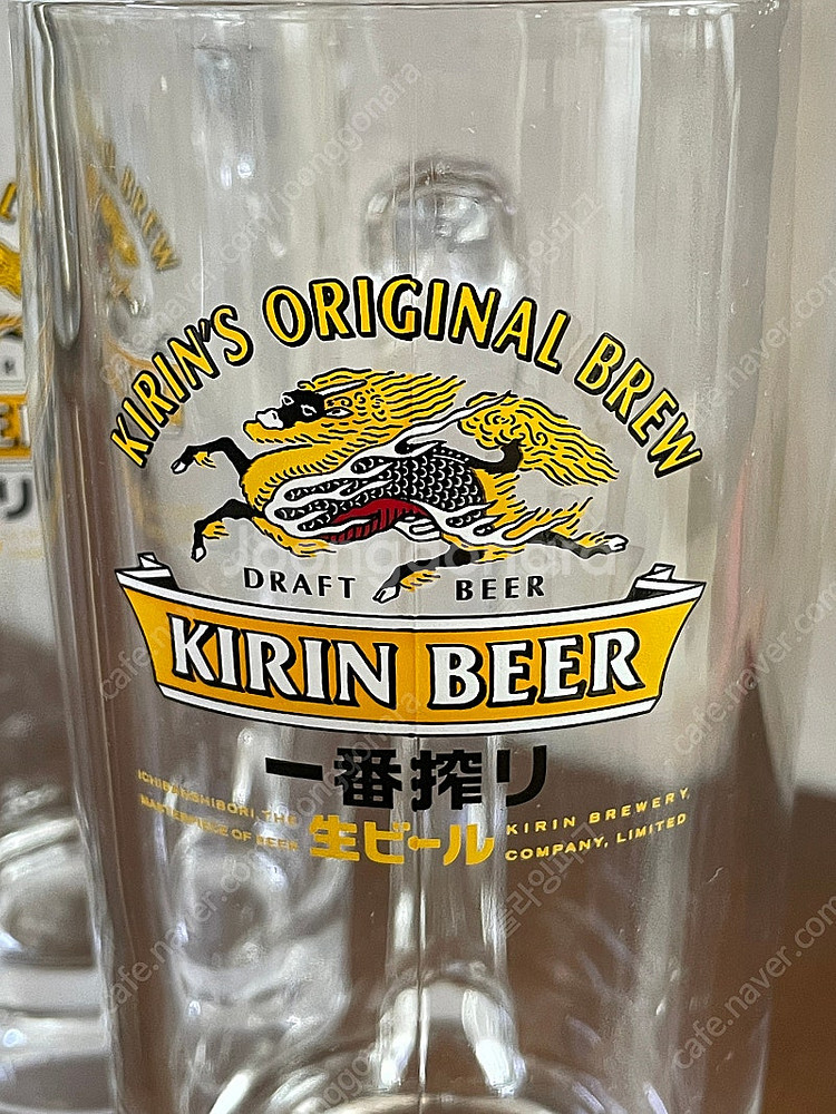 퀄리티 좋은 기린 이치방 맥주 유리 머그컵 맥주잔 맥주...--1
