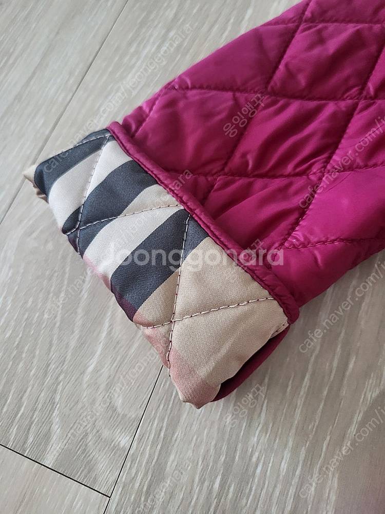 버버리 누빔 퀼팅 자켓 14y 상태깨끗--3