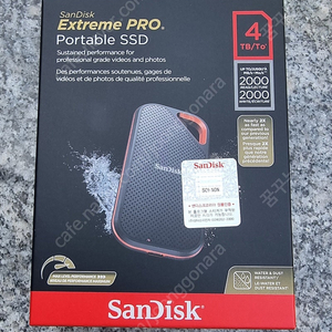 샌디스크 Extreme Pro Portable 외장 SSD E81 4TB 38만 팝니다