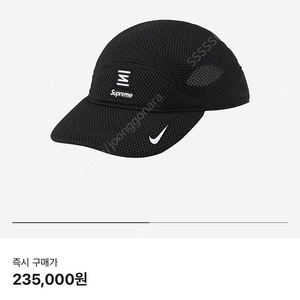 (Supreme x Nike) 슈프림x나이키 샥스 블랙 러닝캡 모자 (Shox Black)