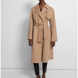 띠어리 울캐시 랩코트 theory Women Double Face Wool-Cashmere Long Wrap Trench 팝니다