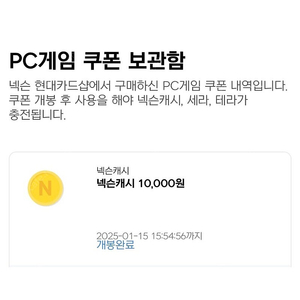 넥슨캐시 10,000