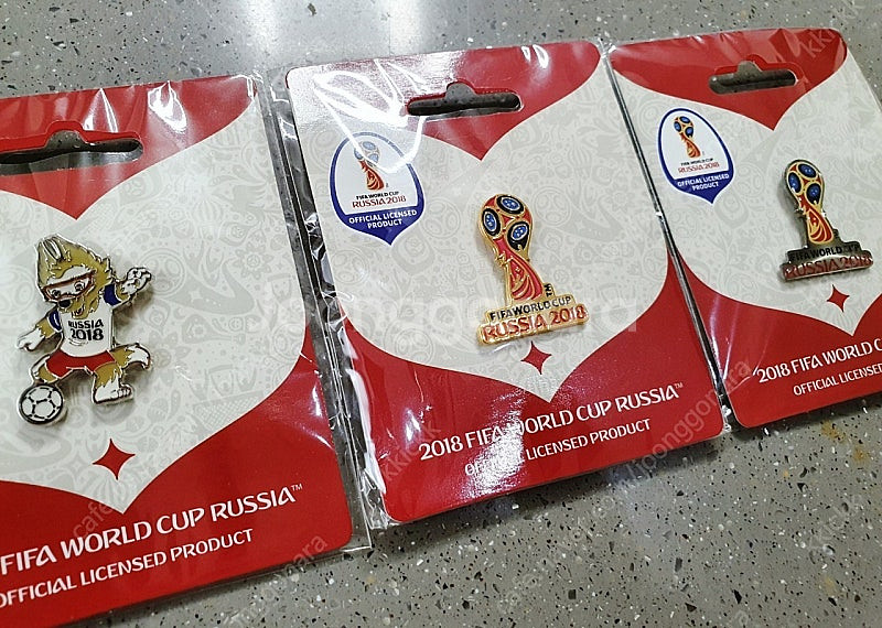 FIFA정품 2018러시아월드컵 키링 뱃지 핀 키체인--0