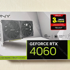 PNY 지포스 RTX 4060 VERTO D6 8GB Dual 미개봉 34.3만