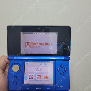 포켓몬뱅크 닌텐도3ds (정펌! 커펌아님, 정품충전기 포함)