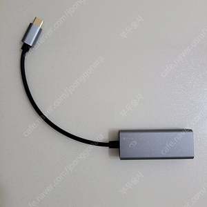 한국 미디어 시스템 USB C to RJ45(유선 인터넷 단자) 젠더 컨버터 100Mbps 5천원 택포