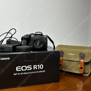 EOS R10 18-45 KIT 풀박스(배터리 2개+가방)