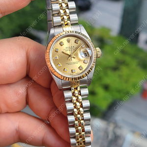 [정품] 롤렉스 여성용 데이저스트 샴페인골드 10P 다이아몬드 (Rolex Datejust Gold 10P Diamond Dial Two-Tone Women's)