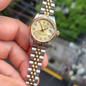 [정품] 롤렉스 여성용 데이저스트 샴페인골드 10P 다이아몬드 (Rolex Datejust Gold 10P Diamond Dial Two-Tone Women's)