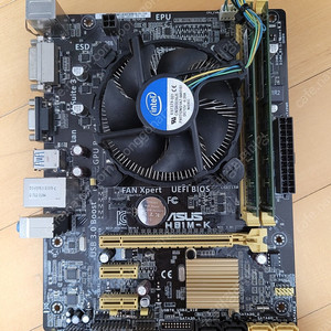 ASUS H81M-K 메인보드 / i5-4690 / ddr3 12800 16gb (8x2) 판매합니다.