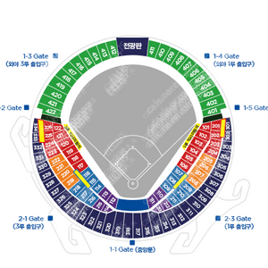 플레이오프 4차전 3루 블루석 217블록 2연석