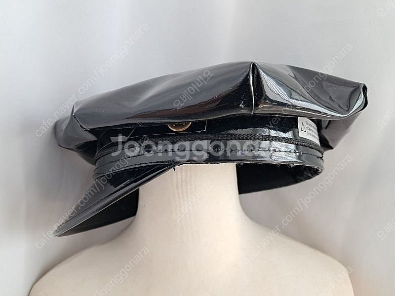 고스룩 y2k 경찰모자 가죽모자 빵모자 코스프레 코스튬--1