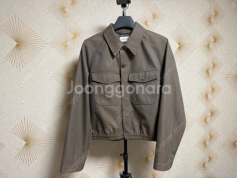 [48,44] 21fw 르메르 밀리터리 블루종/트라우저, ocre brown--0