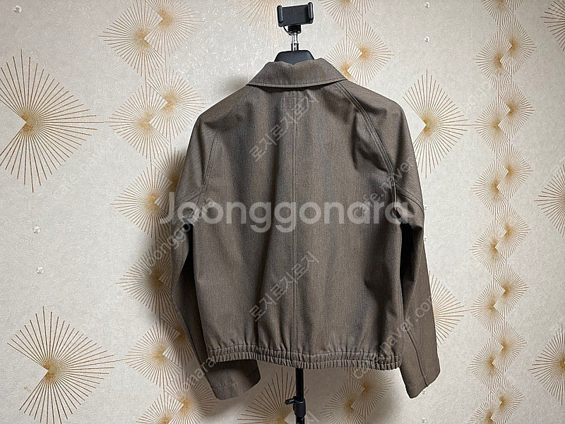 [48,44] 21fw 르메르 밀리터리 블루종/트라우저, ocre brown--1