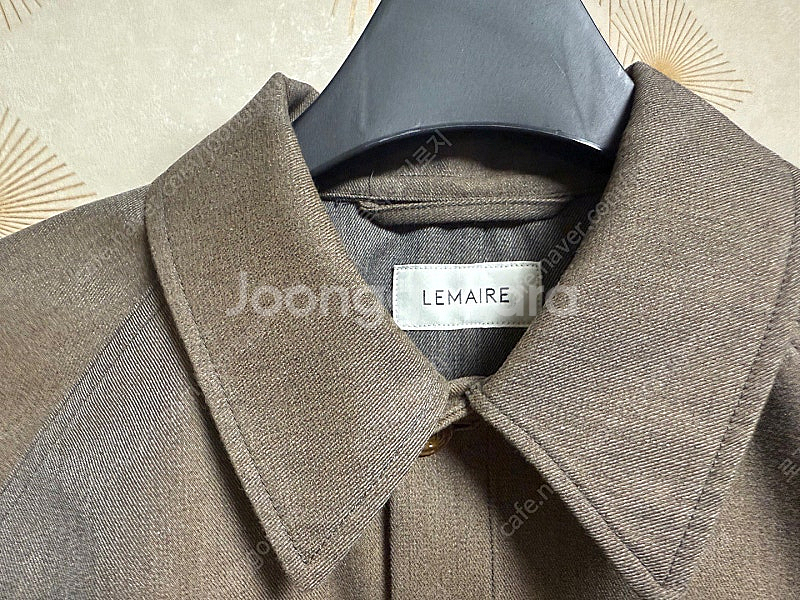 [48,44] 21fw 르메르 밀리터리 블루종/트라우저, ocre brown--2