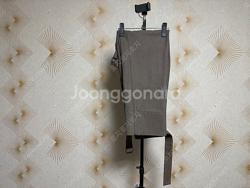 [48,44] 21fw 르메르 밀리터리 블루종/트라우저, ocre brown--4