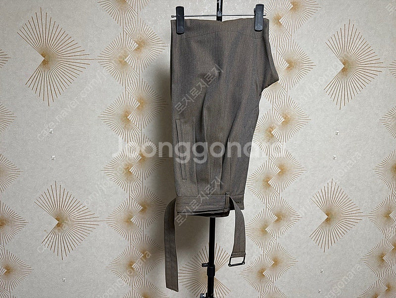 [48,44] 21fw 르메르 밀리터리 블루종/트라우저, ocre brown--5