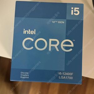 i5- 12400f cpu 미개봉 박풀