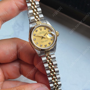 [정품] 롤렉스 여성용 데이저스트 샴페인골드 10P 다이아몬드 (Rolex Datejust Gold 10P Diamond Dial Two-Tone Women's)