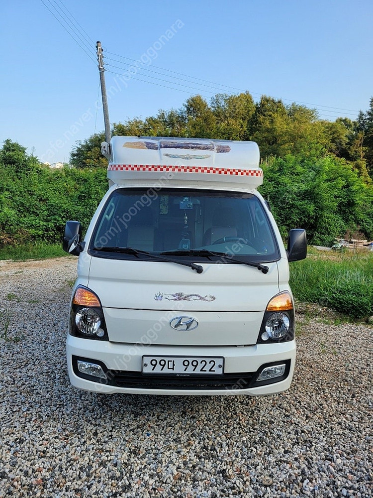 현대 포터Ⅱ 시티밴 슈퍼캡 캠핑카/ *주행거리 1만 이하/ *캠핑숙박, 화장실 사용 없음/ 내부 신품급 유지 이미지