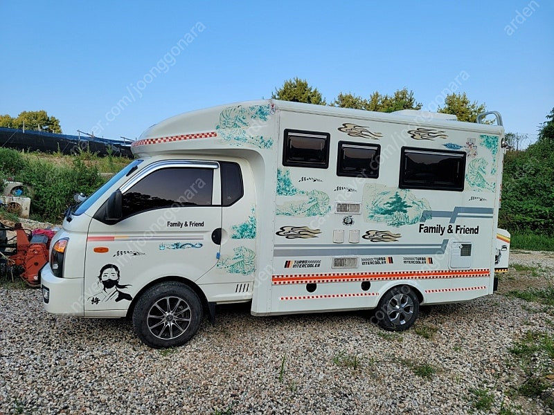 현대 포터Ⅱ 시티밴 슈퍼캡 캠핑카/ *주행거리 1만 이하/ *캠핑숙박, 화장실 사용 없음/ 내부 신품급 유지 이미지