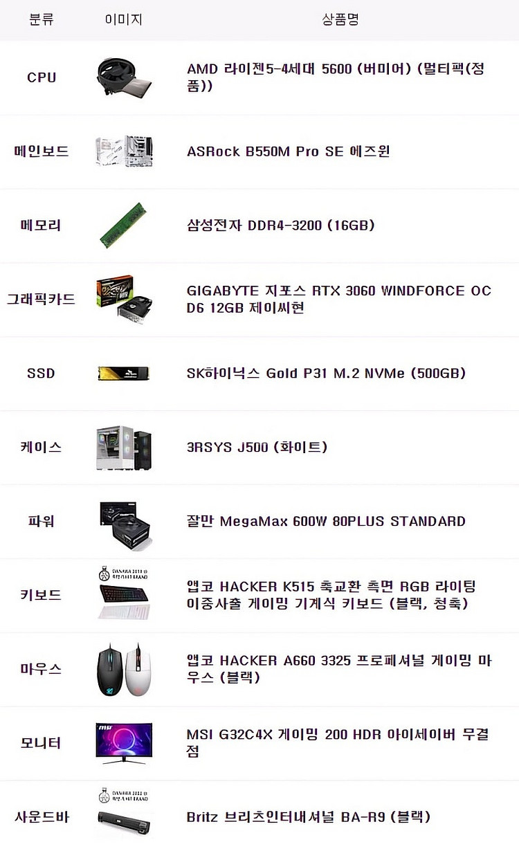 게이밍 본체 모니터 풀세트 rtx 3060 판매합니다~...--0