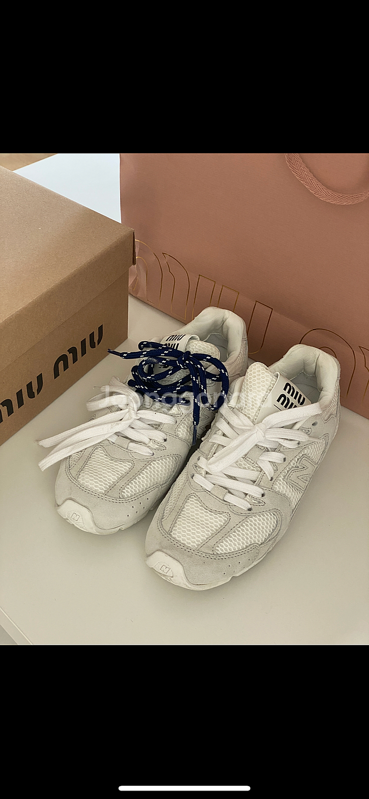 급처 miumiu 미우미우 x뉴발란스 530--0