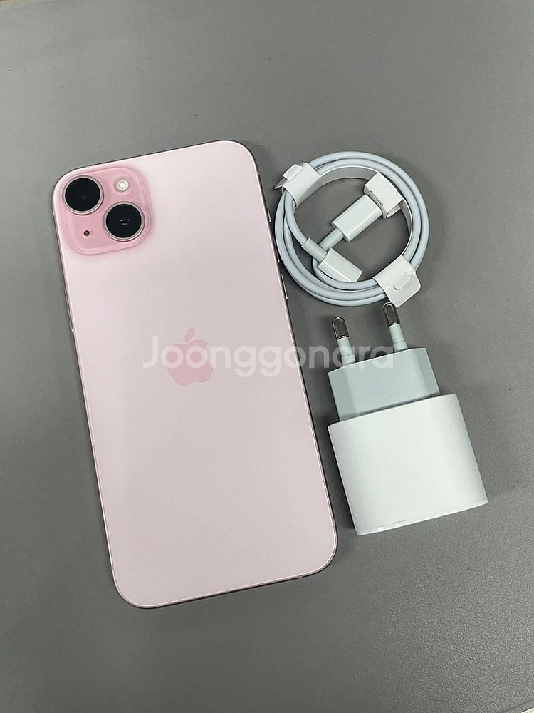 아이폰15플러스 핑크 256G 미파손 무잔상 무기스 외...--0