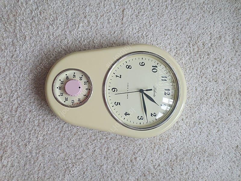 리베르떼 빈티지 벽시계 인테리어 벽시계 크림 아이보리--2