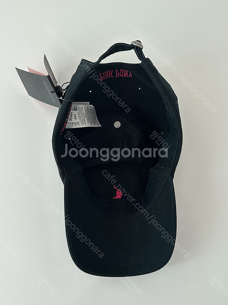(새상품) 폴로 핑크포니 볼캡 블랙--1