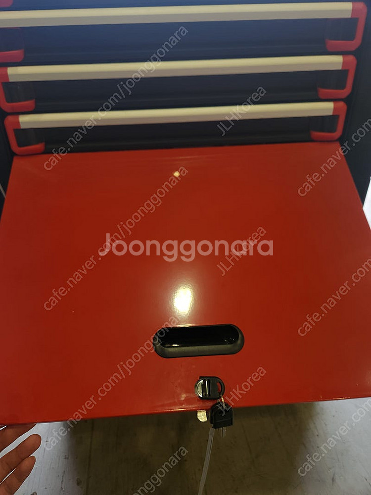 이동식 공구함 팔아요... 서랍4개 하부캐비넷1개형--1