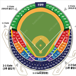 < 플레이오프 4차전 > LG 트윈스 vs 삼성 라이온즈 1루 그린지정석 408블록 통로 4연석