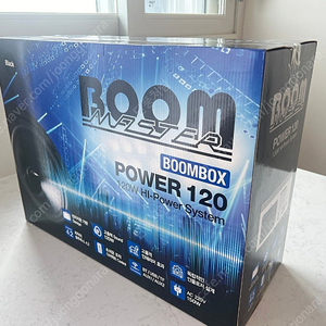 [미개봉] 카렉스 블루투스 스피커 BOOMBOX POWER 120 블랙 색상 완전 새제품 팝니다!!