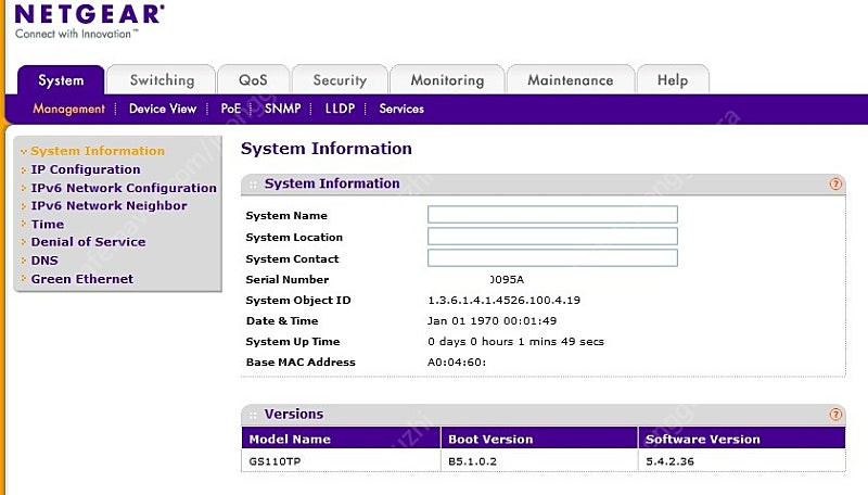 넷기어 Netgear GS110TP L3 PoE 스위치--4