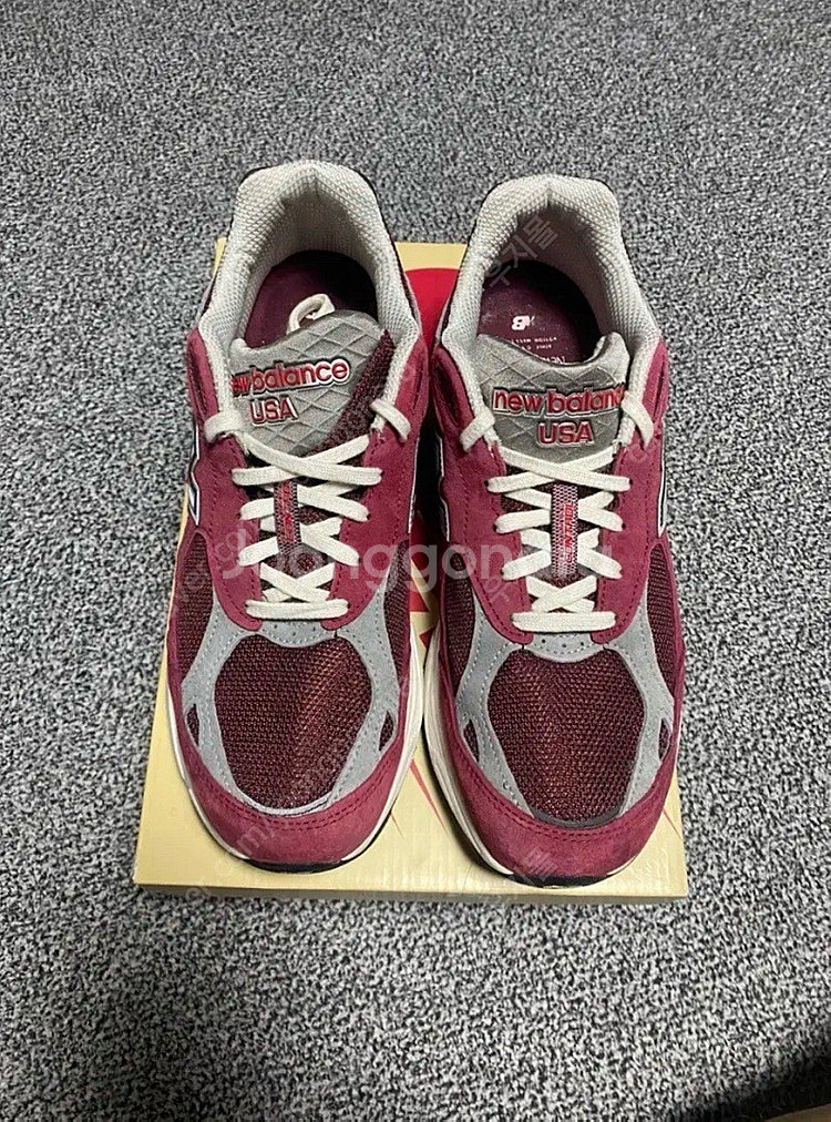 280 뉴발란스 990v3 USA 스칼렛 마블헤드--0