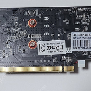 AFOX / GT1030 DDR5 2GB / LP 슬림형 3개 팝니다.